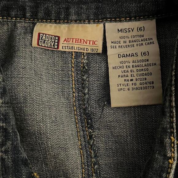 Vintage Faded Glory Denim Mini Dress - Picture 9 of 9